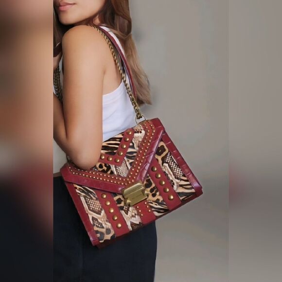 Michael Kors Whitney Multi Studded Shoulder Bag Crossbody - Picture 13 of 13